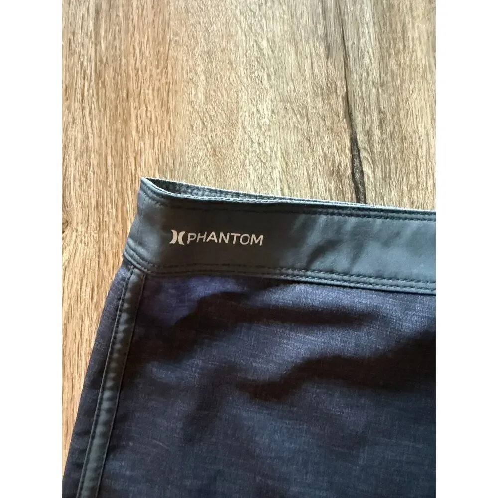 Hurley Phantom Gray American Flag Seim Trunks Size 42